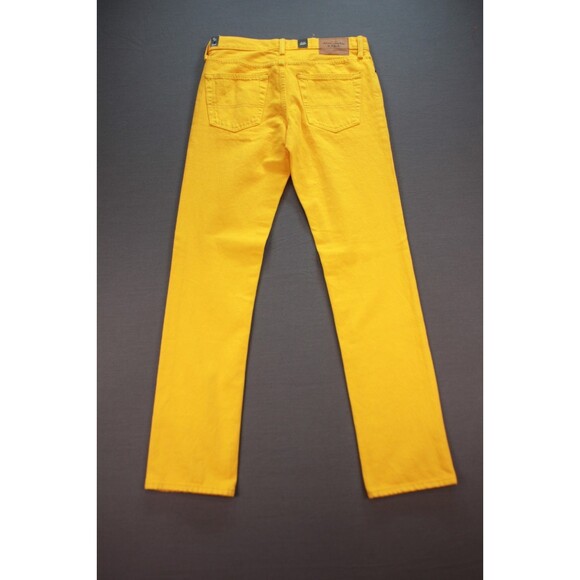 ABERCROMBIE & FITCH THE SKINNY Yellow DENIM JEANS NEW w/TAG 30" X 32" - Picture 7 of 11